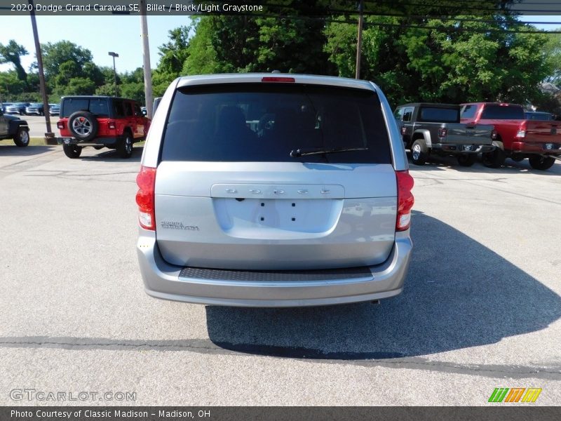 Billet / Black/Light Graystone 2020 Dodge Grand Caravan SE