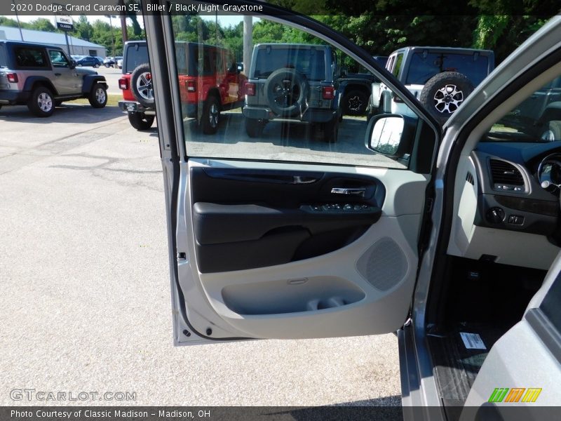 Billet / Black/Light Graystone 2020 Dodge Grand Caravan SE