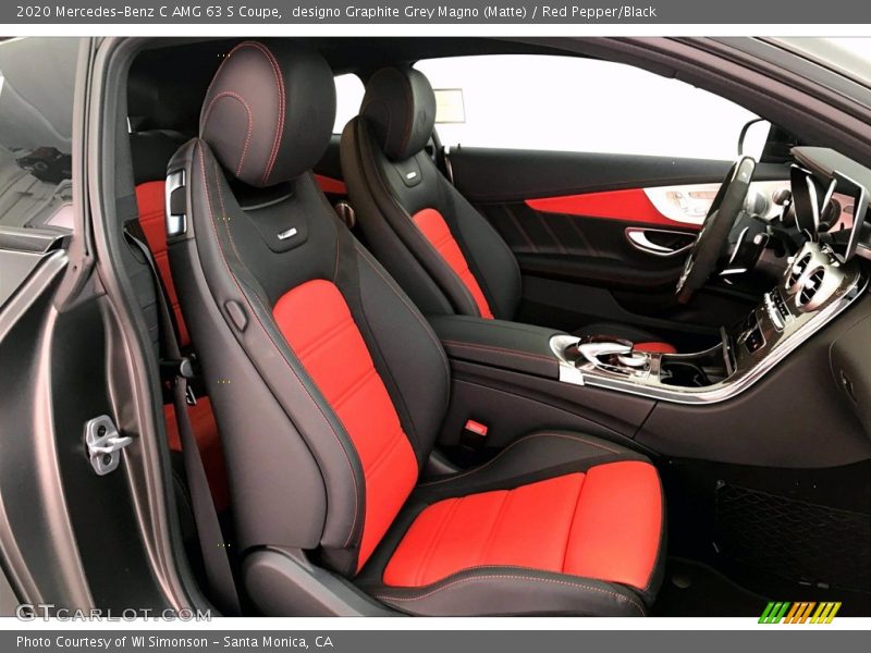  2020 C AMG 63 S Coupe Red Pepper/Black Interior