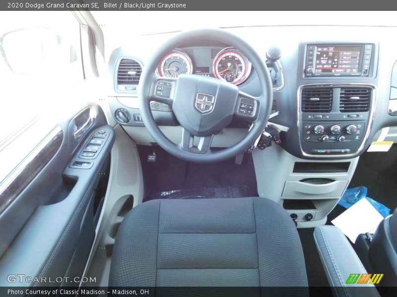 Billet / Black/Light Graystone 2020 Dodge Grand Caravan SE