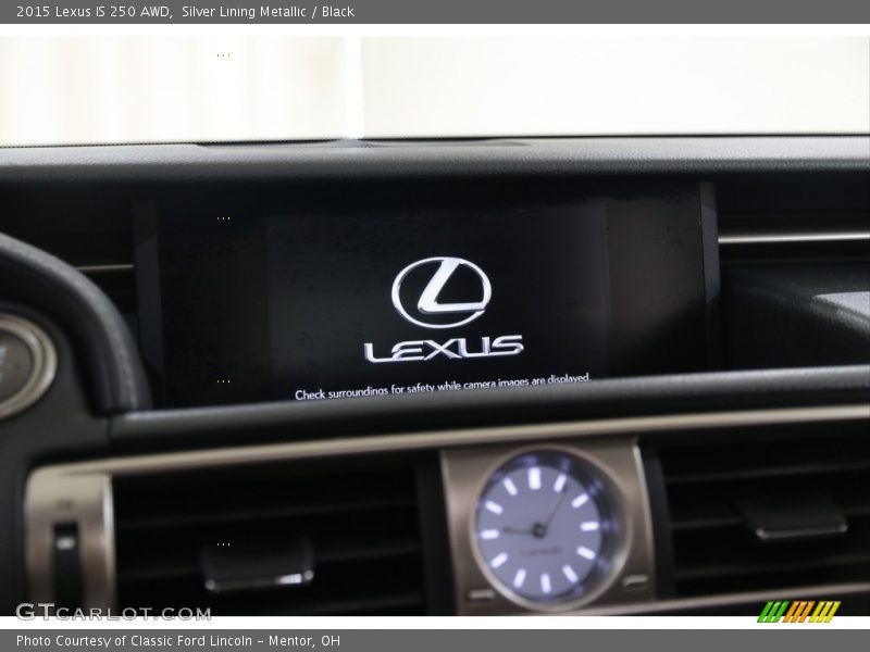 Silver Lining Metallic / Black 2015 Lexus IS 250 AWD