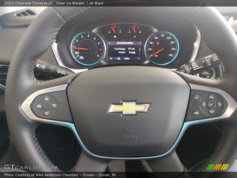 Silver Ice Metallic / Jet Black 2020 Chevrolet Traverse LT