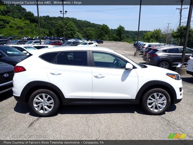Winter White / Beige 2020 Hyundai Tucson Value AWD