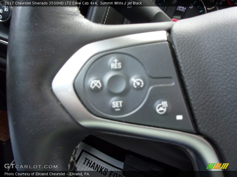 Summit White / Jet Black 2017 Chevrolet Silverado 3500HD LTZ Crew Cab 4x4