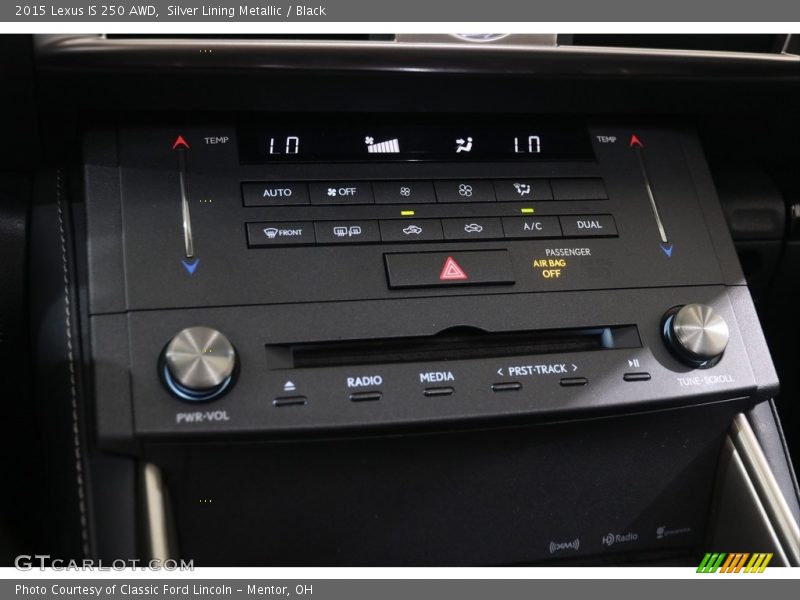 Controls of 2015 IS 250 AWD