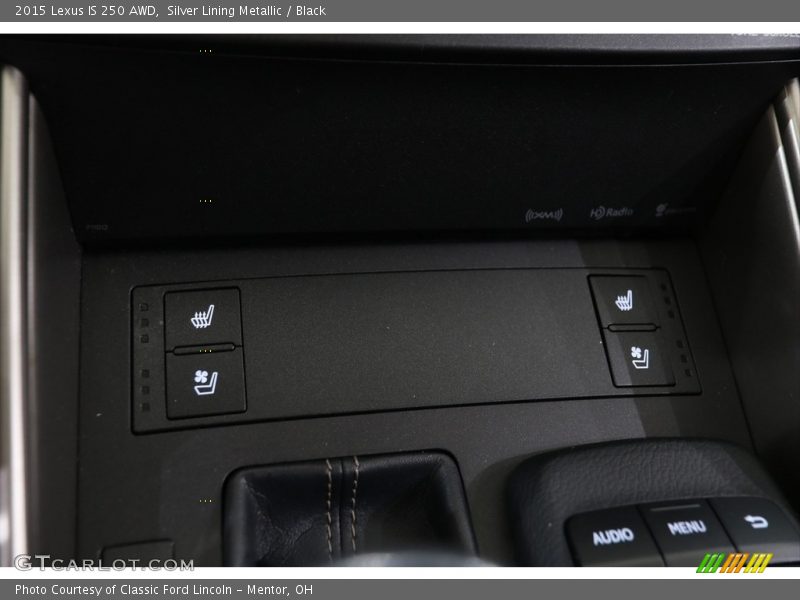 Silver Lining Metallic / Black 2015 Lexus IS 250 AWD