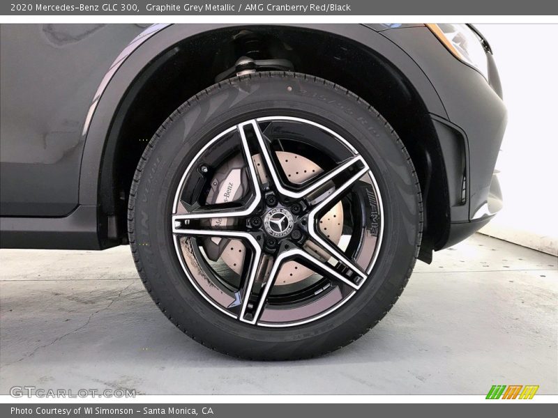 Graphite Grey Metallic / AMG Cranberry Red/Black 2020 Mercedes-Benz GLC 300