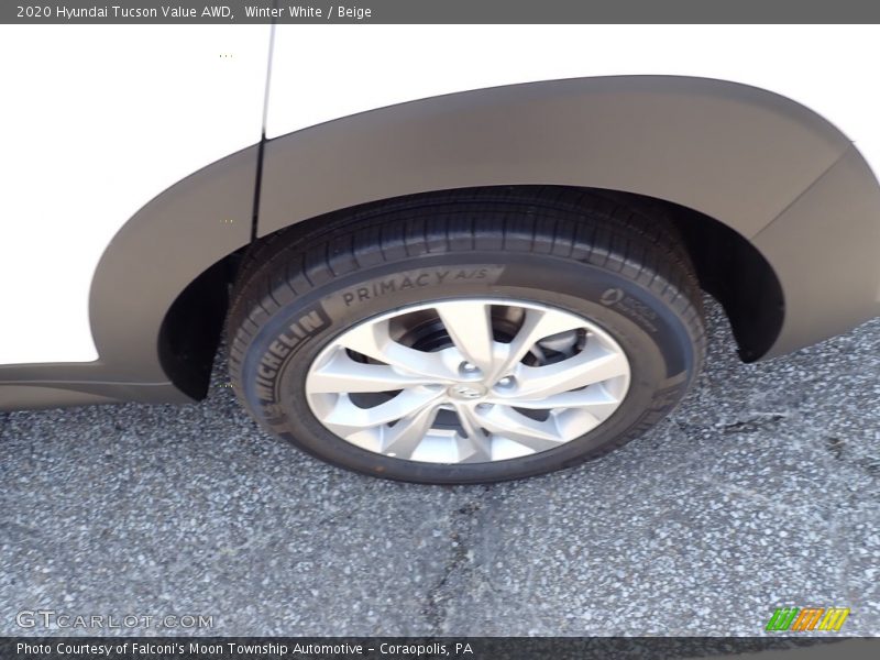 Winter White / Beige 2020 Hyundai Tucson Value AWD