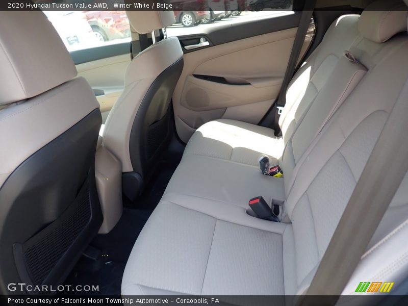 Winter White / Beige 2020 Hyundai Tucson Value AWD