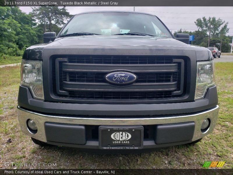 Tuxedo Black Metallic / Steel Gray 2013 Ford F150 XL SuperCrew