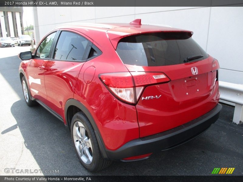 Milano Red / Black 2017 Honda HR-V EX-L AWD