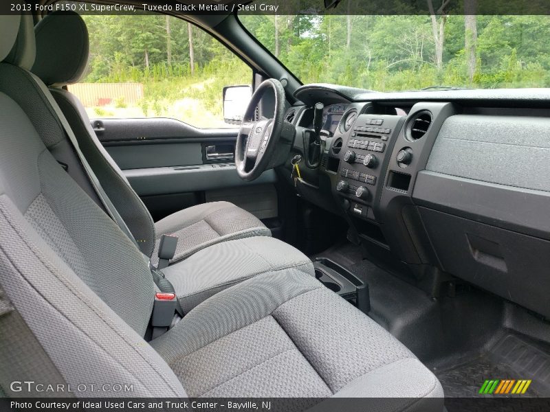 Tuxedo Black Metallic / Steel Gray 2013 Ford F150 XL SuperCrew