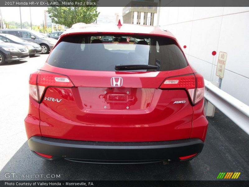 Milano Red / Black 2017 Honda HR-V EX-L AWD