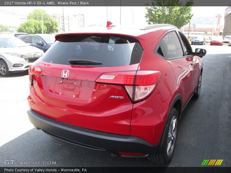 Milano Red / Black 2017 Honda HR-V EX-L AWD