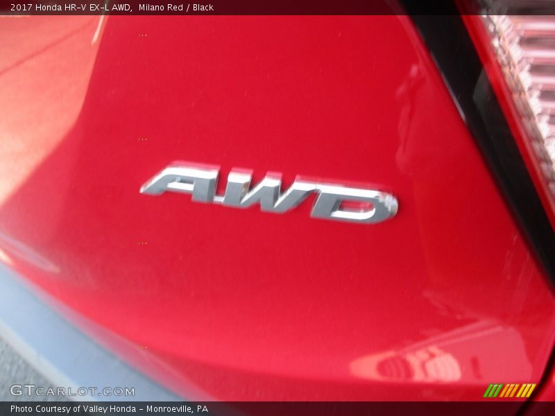 Milano Red / Black 2017 Honda HR-V EX-L AWD
