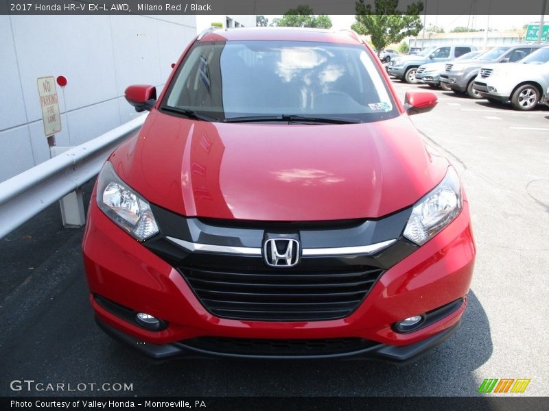 Milano Red / Black 2017 Honda HR-V EX-L AWD