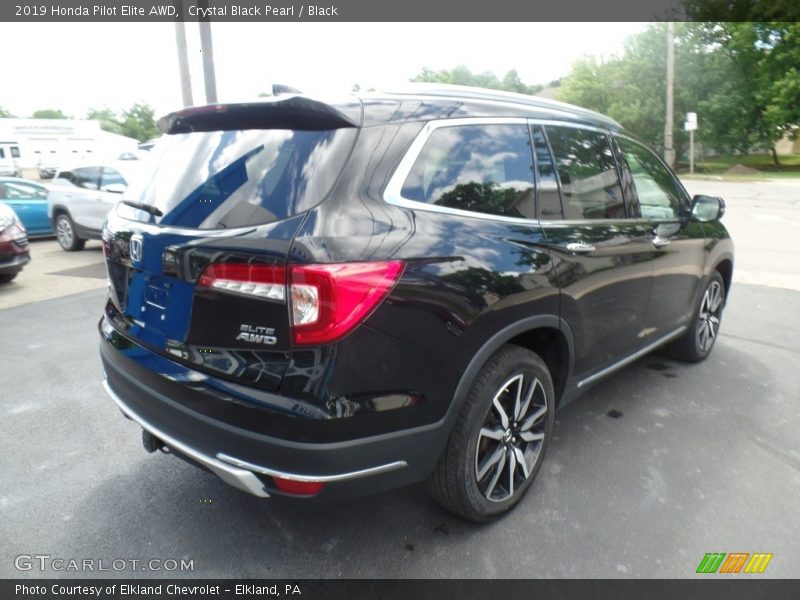 Crystal Black Pearl / Black 2019 Honda Pilot Elite AWD
