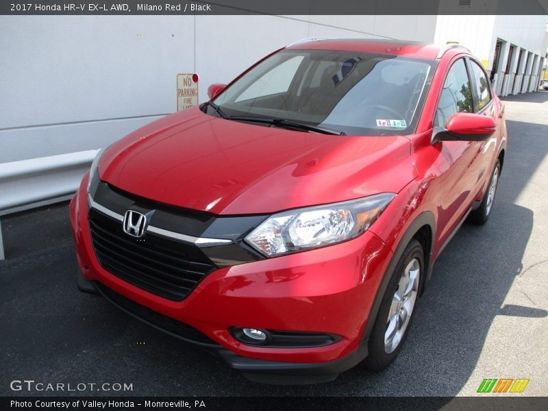 Milano Red / Black 2017 Honda HR-V EX-L AWD