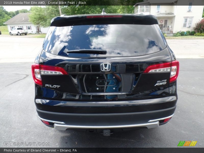 Crystal Black Pearl / Black 2019 Honda Pilot Elite AWD
