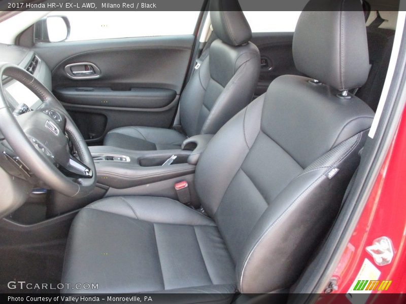 Milano Red / Black 2017 Honda HR-V EX-L AWD