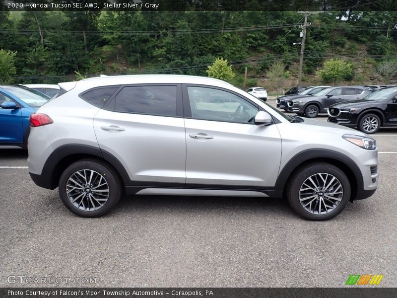 Stellar Silver / Gray 2020 Hyundai Tucson SEL AWD