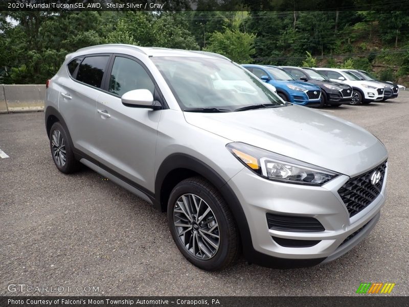 Stellar Silver / Gray 2020 Hyundai Tucson SEL AWD
