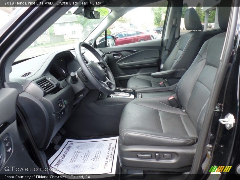Crystal Black Pearl / Black 2019 Honda Pilot Elite AWD