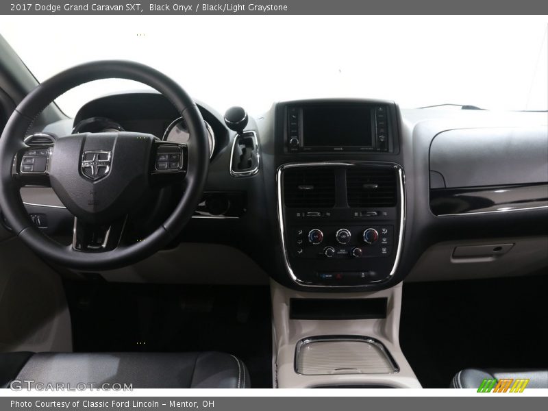 Black Onyx / Black/Light Graystone 2017 Dodge Grand Caravan SXT