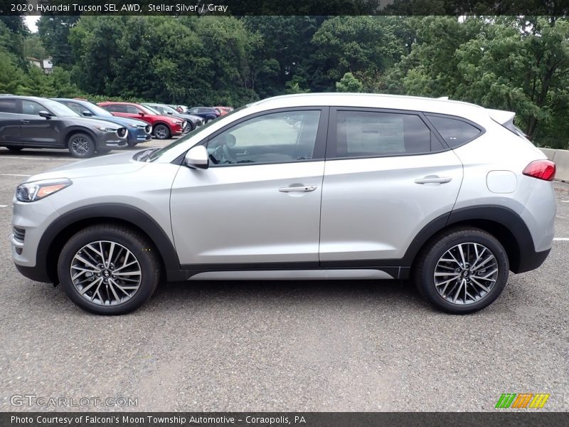 Stellar Silver / Gray 2020 Hyundai Tucson SEL AWD