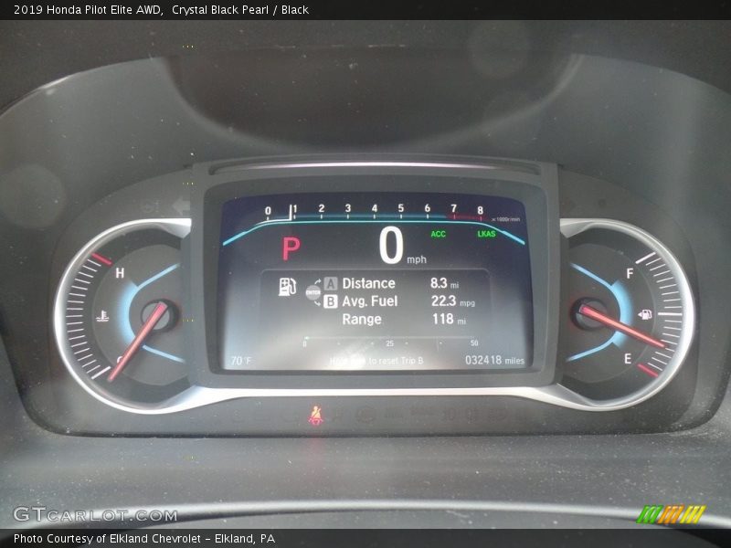 Crystal Black Pearl / Black 2019 Honda Pilot Elite AWD