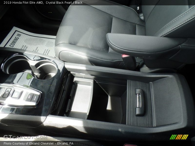 Crystal Black Pearl / Black 2019 Honda Pilot Elite AWD