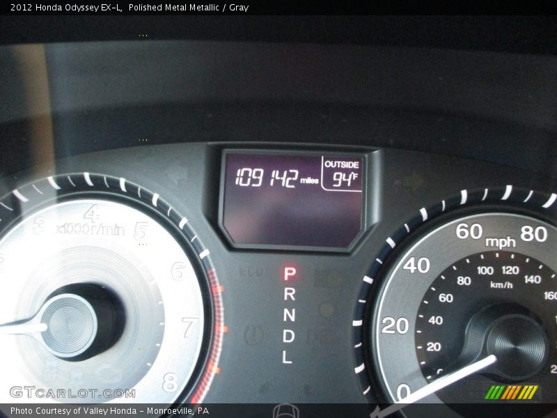 Polished Metal Metallic / Gray 2012 Honda Odyssey EX-L