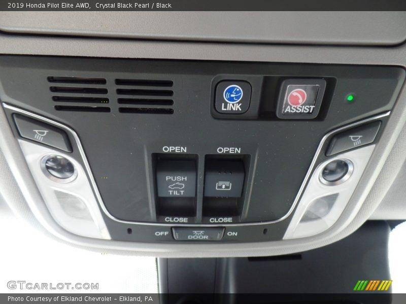 Crystal Black Pearl / Black 2019 Honda Pilot Elite AWD