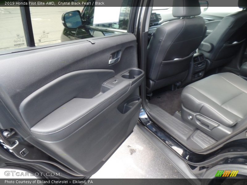 Crystal Black Pearl / Black 2019 Honda Pilot Elite AWD