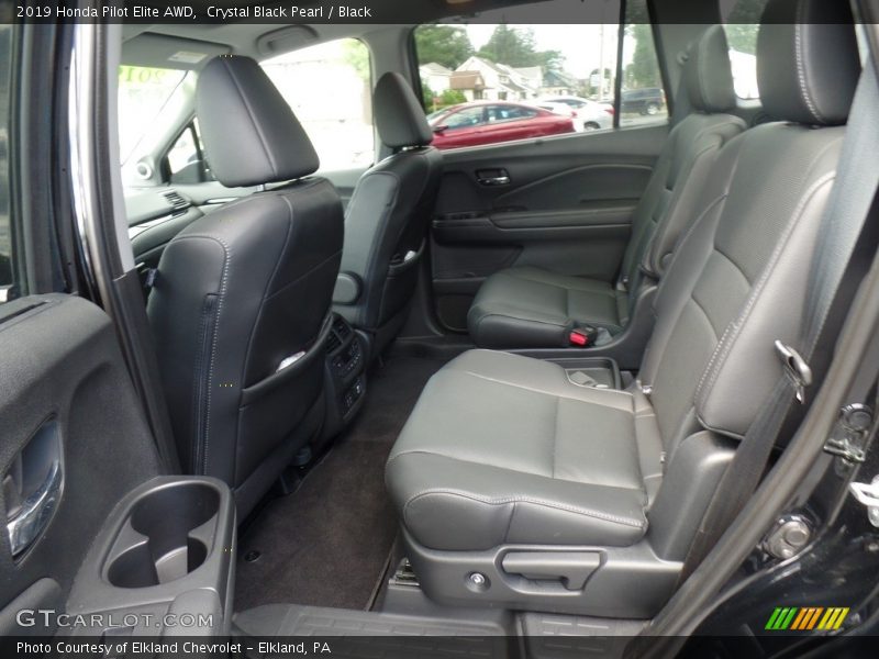 Crystal Black Pearl / Black 2019 Honda Pilot Elite AWD