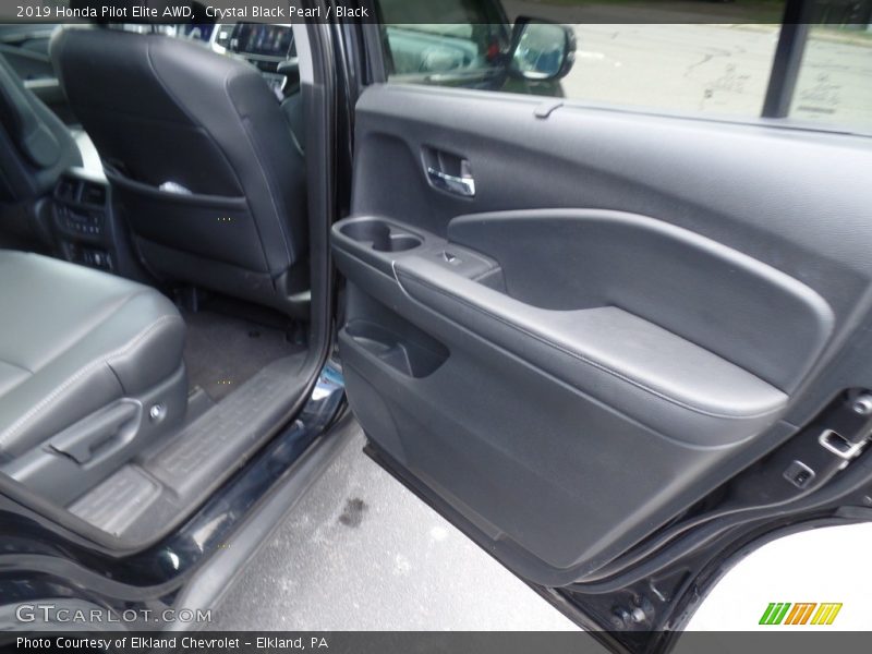 Crystal Black Pearl / Black 2019 Honda Pilot Elite AWD
