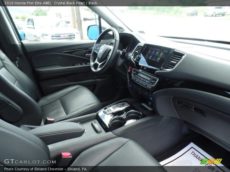 Crystal Black Pearl / Black 2019 Honda Pilot Elite AWD