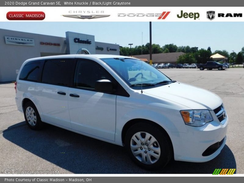 White Knuckle / Black/Light Graystone 2020 Dodge Grand Caravan SE
