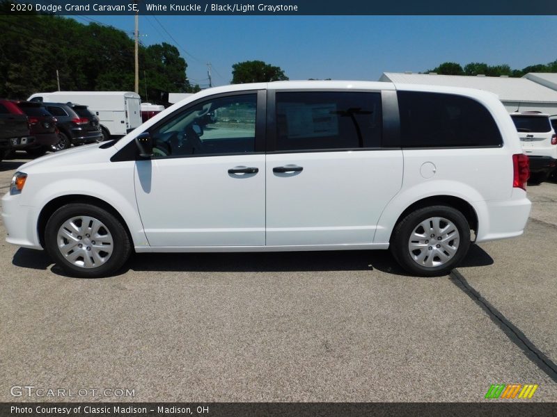 White Knuckle / Black/Light Graystone 2020 Dodge Grand Caravan SE