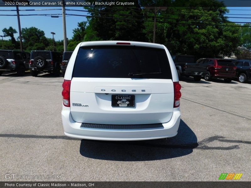 White Knuckle / Black/Light Graystone 2020 Dodge Grand Caravan SE