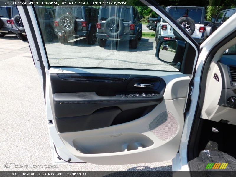 White Knuckle / Black/Light Graystone 2020 Dodge Grand Caravan SE