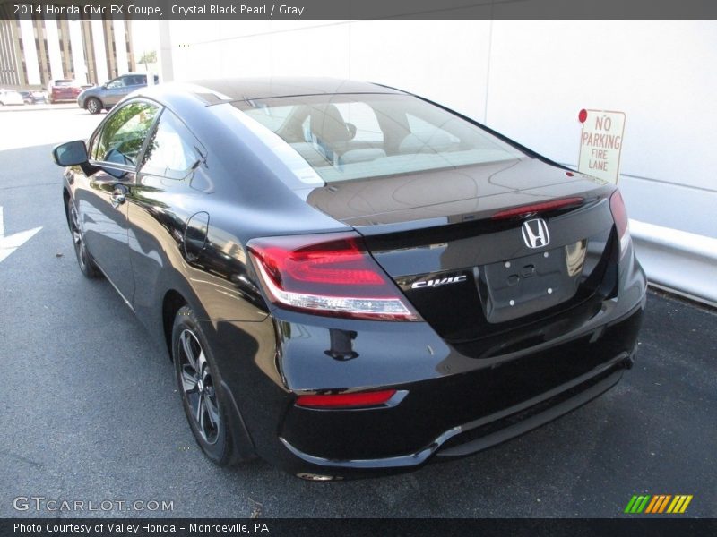 Crystal Black Pearl / Gray 2014 Honda Civic EX Coupe