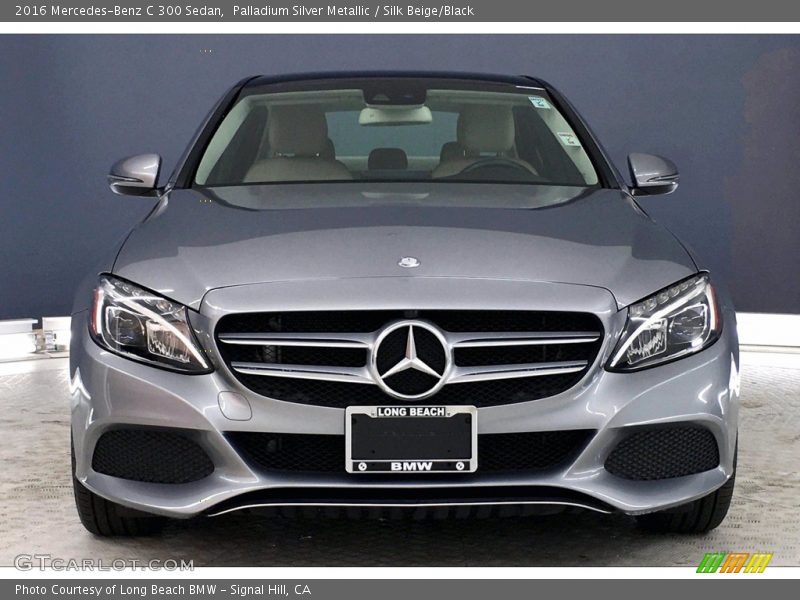 Palladium Silver Metallic / Silk Beige/Black 2016 Mercedes-Benz C 300 Sedan