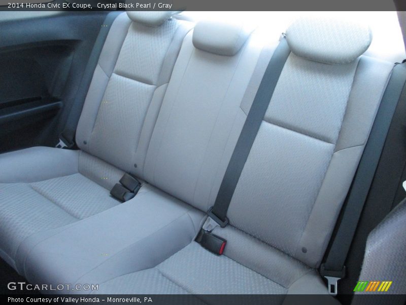 Crystal Black Pearl / Gray 2014 Honda Civic EX Coupe
