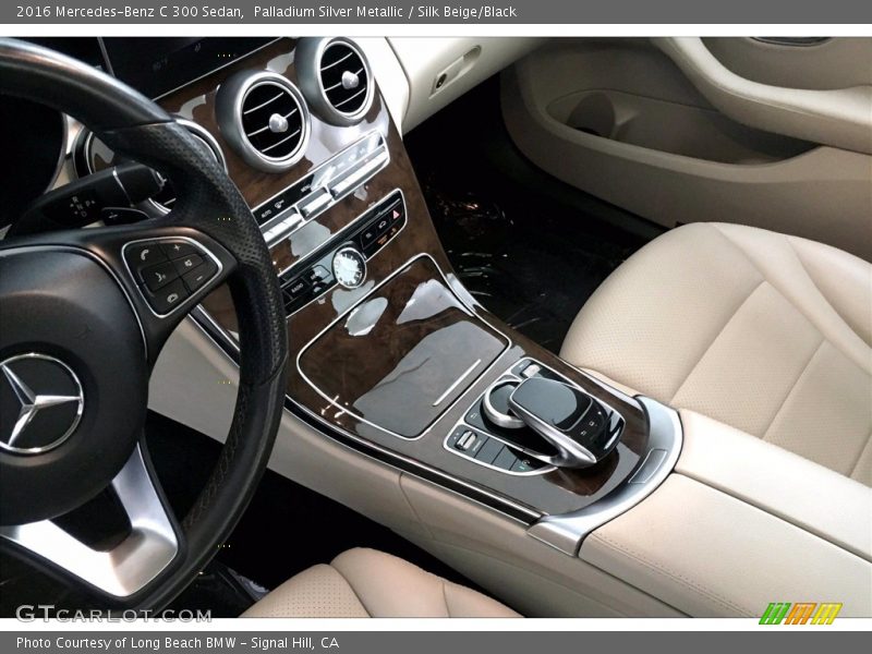 Palladium Silver Metallic / Silk Beige/Black 2016 Mercedes-Benz C 300 Sedan