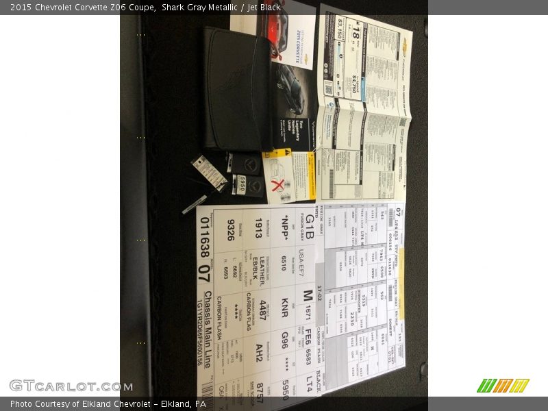 Shark Gray Metallic / Jet Black 2015 Chevrolet Corvette Z06 Coupe