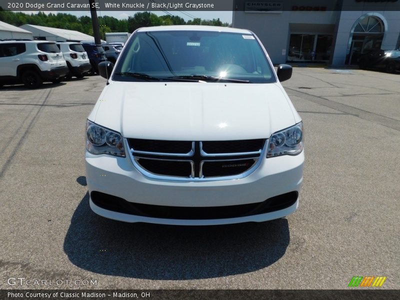 White Knuckle / Black/Light Graystone 2020 Dodge Grand Caravan SE