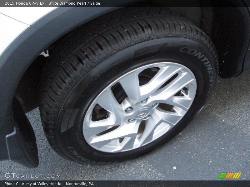 White Diamond Pearl / Beige 2015 Honda CR-V EX