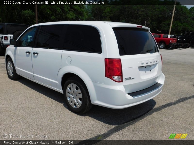 White Knuckle / Black/Light Graystone 2020 Dodge Grand Caravan SE