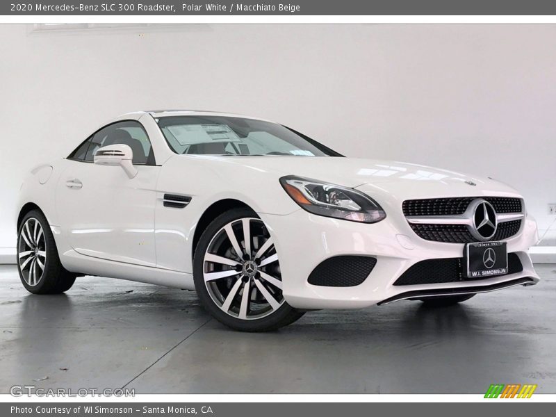 Polar White / Macchiato Beige 2020 Mercedes-Benz SLC 300 Roadster
